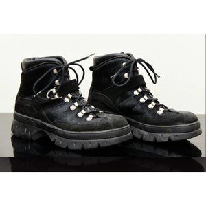 Tecnica Black Cowhide Hiking Boots size 41 / 12 (fits size 10 or 9.5)